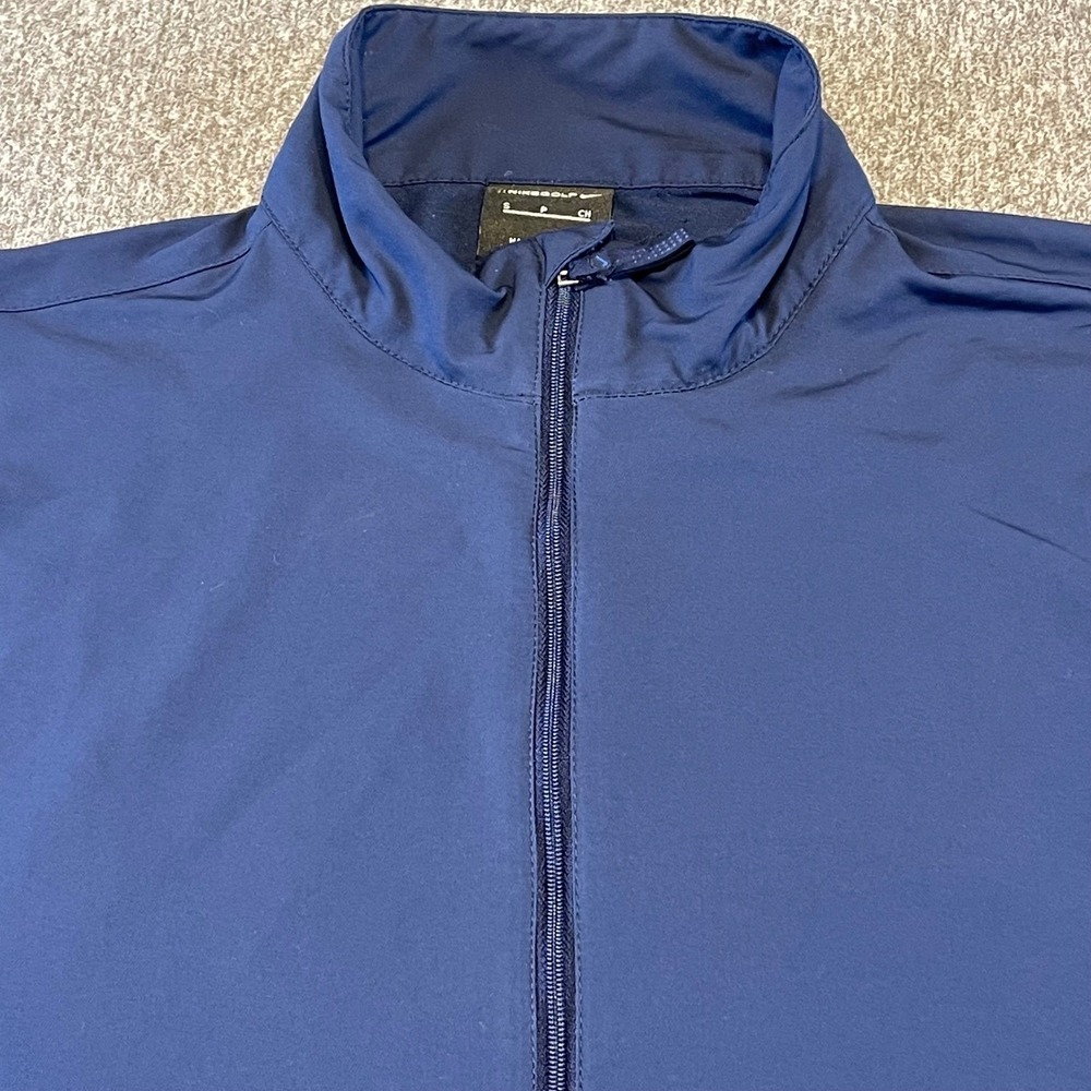 Nike Golf Pullover Jacket Half Zip Short Sleeve Lightweight Blue‎ Small